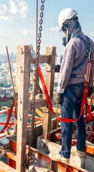 Man working at height Man working at height