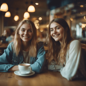 Women in coffee shop