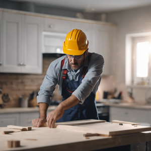 carpenter fitting kitchen