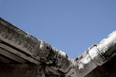 Asbestos gutter