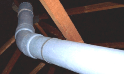 Asbestos vent pipe