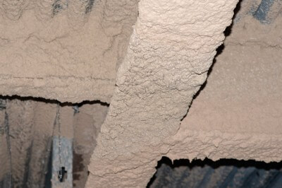 Asbestos textured coating