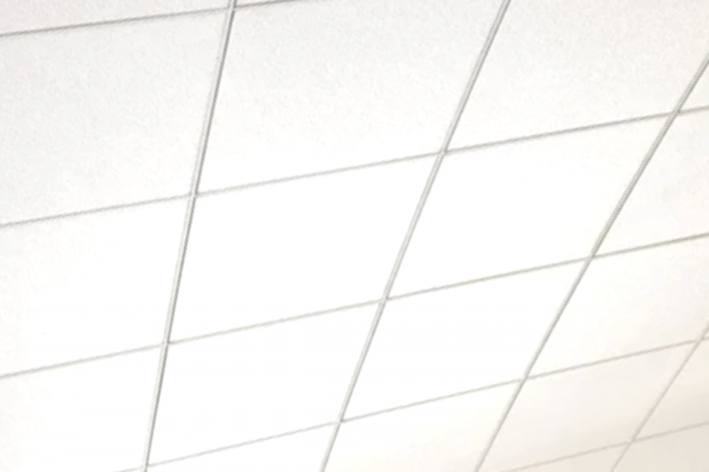 Asbestos ceiling tiles