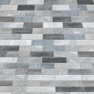 Ceramic tiled wall