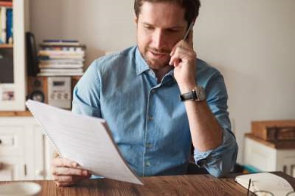 Man working at desk